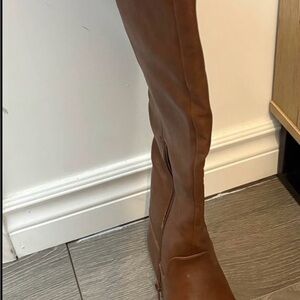 Call It Spring Tan Over the Knee Boots